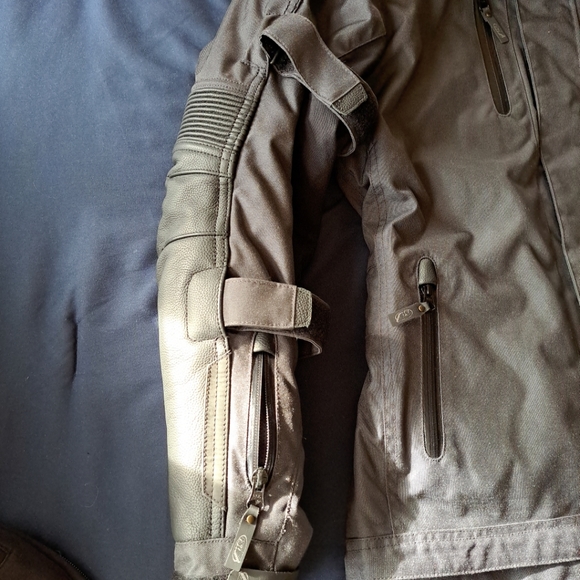 NWT Motorcycle Jacket Roland Sands W/liner Text Sentinel Anthra Body Protection - Picture 4 of 16